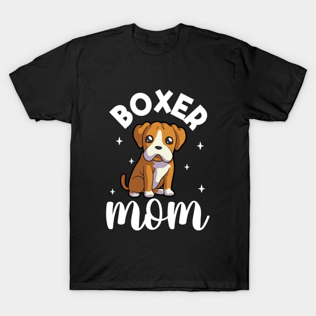 Boxer Mom - Boxer T-Shirt by Modern Medieval Design